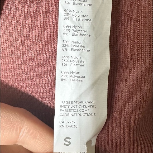 Fabletics High-Waisted Seamless Colorblock Legging Size Small - Picture 8 of 8